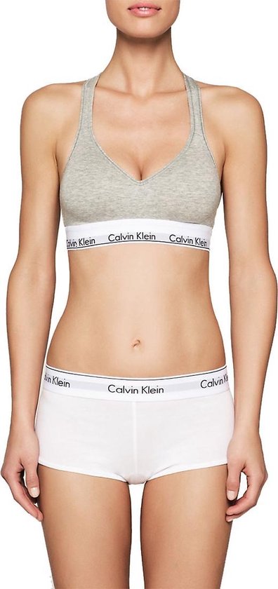 mooi Regulatie Discrimineren Calvin Klein Modern Cotton Bralette met cup Dames - Grijs - Maat L | bol.com
