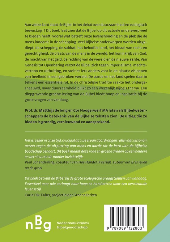 Boekomslag met tekst en een groene en paarse achtergrond.