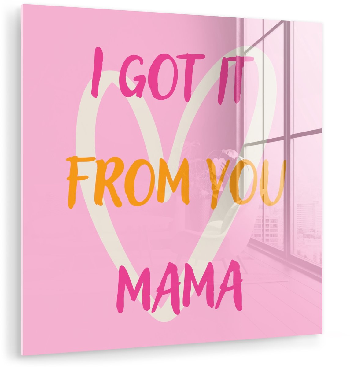 Mama - Quote - Hart - Roze