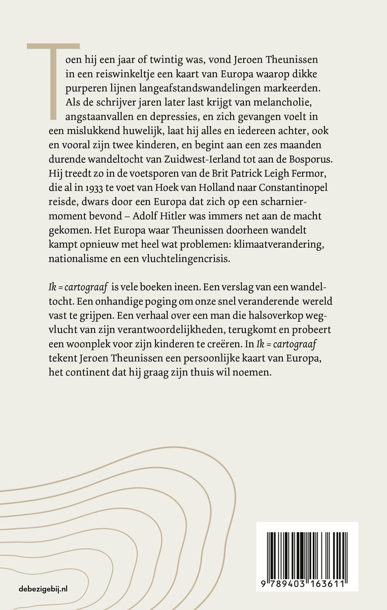 Ik = cartograaf - back cover