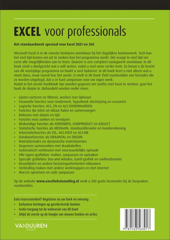 Het complete boek - Excel voor professionals
