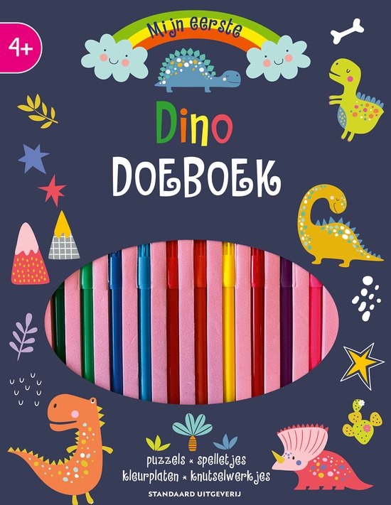 Mijn eerste dino doeboek met stiften - cover