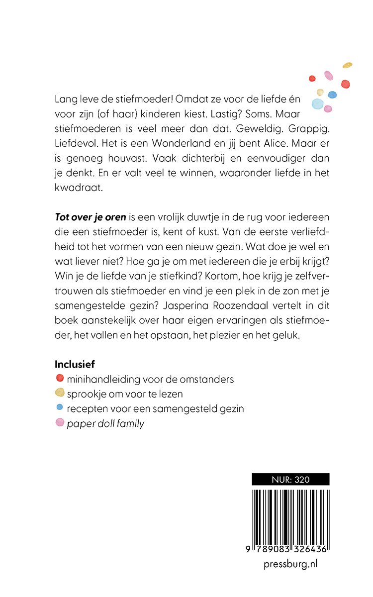 Tot over je oren - back cover