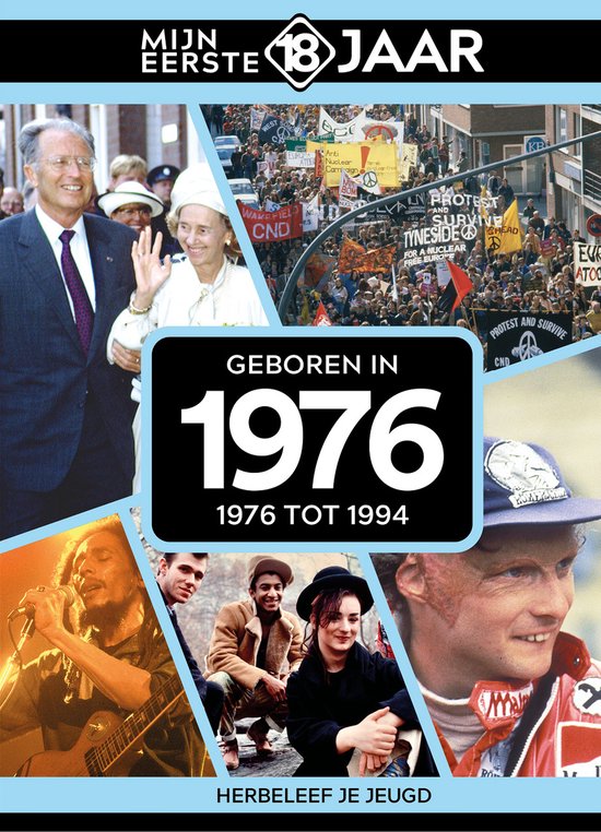 Mijn eerste 18 jaar - Geboren in 1976 - Belgische editie - cover