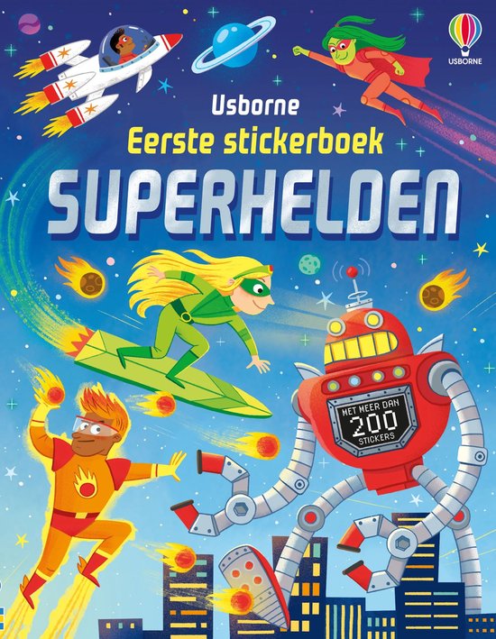 Eerste stickerboek 1 - Superhelden - cover