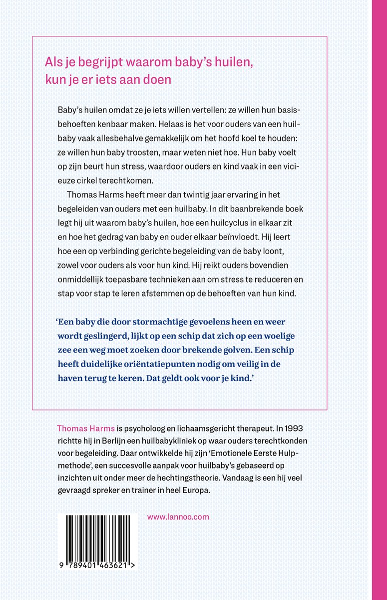 Waarom je baby huilt en hoe je je kind kunt troosten - back cover