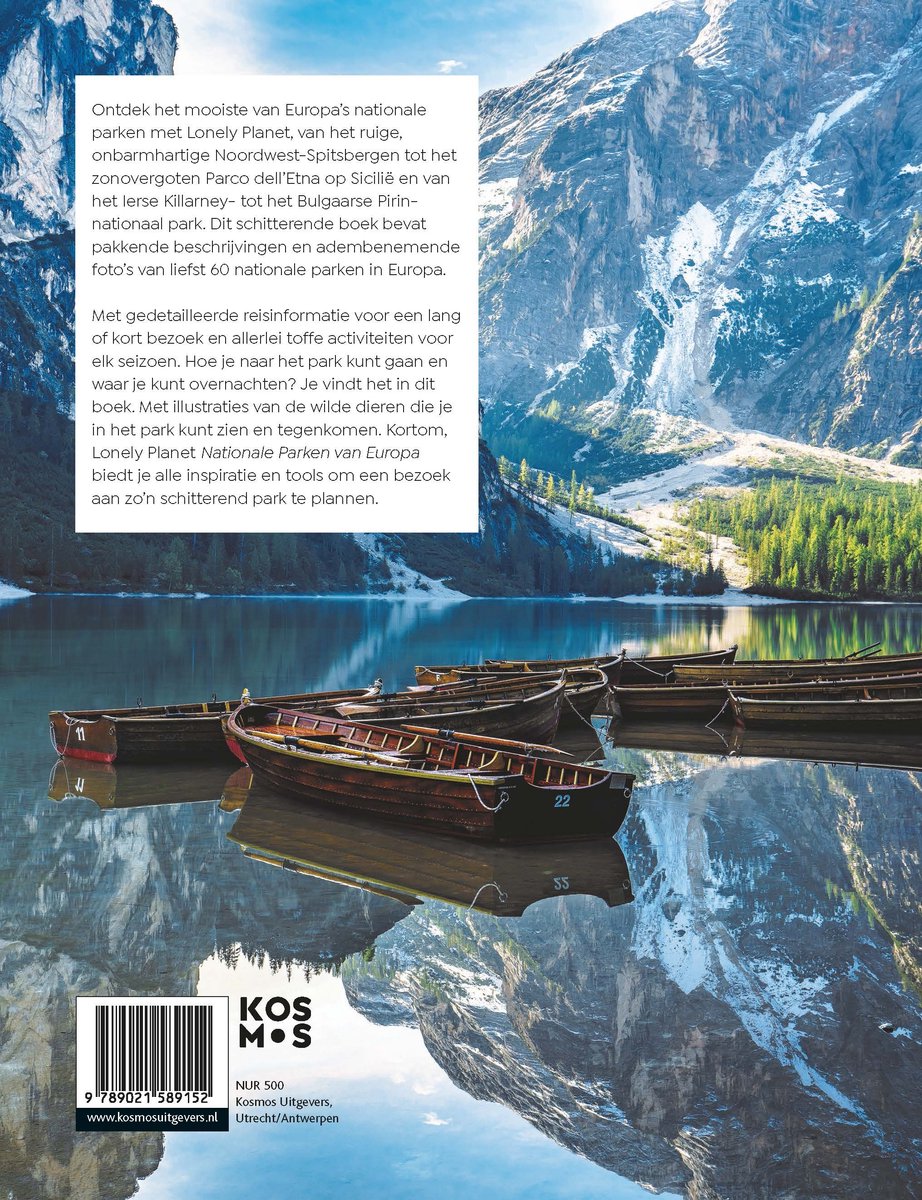Lonely planet - Nationale Parken van Europa - back cover