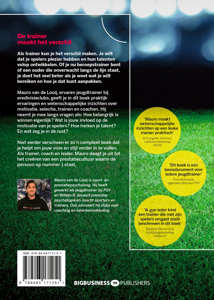 De trainer maakt het verschil - back cover