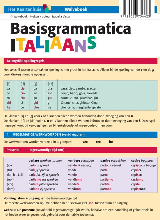 Basisgrammatica Italiaans - cover
