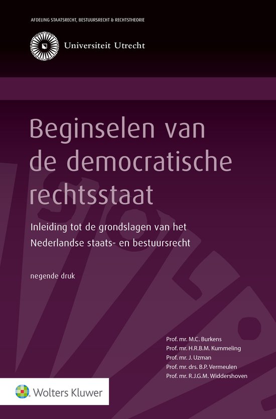 Beginselen van de democratische rechtsstaat - cover