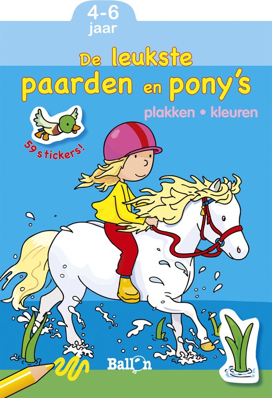 Plakken en kleuren 1 - De leukste paarden en pony's 4-6 jaar
