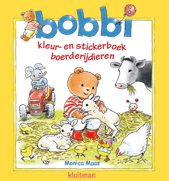 Bobbi - Kleur- en stickerboek boerderijdieren - cover