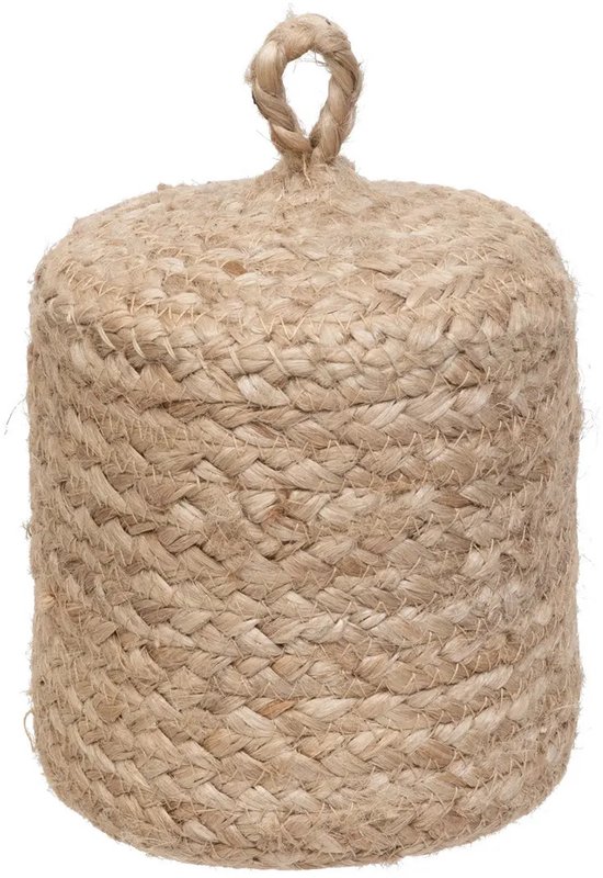 Atmosphera Deurstopper - 1 kg - beige - stof - jute gewicht - 15 cm - deurstop
