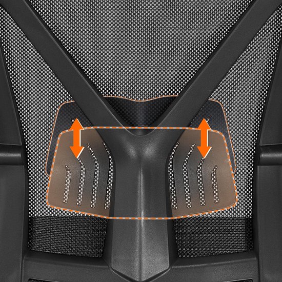 VS Venta-Stock Oxford Sillón de Oficina Reclinable de Tejido