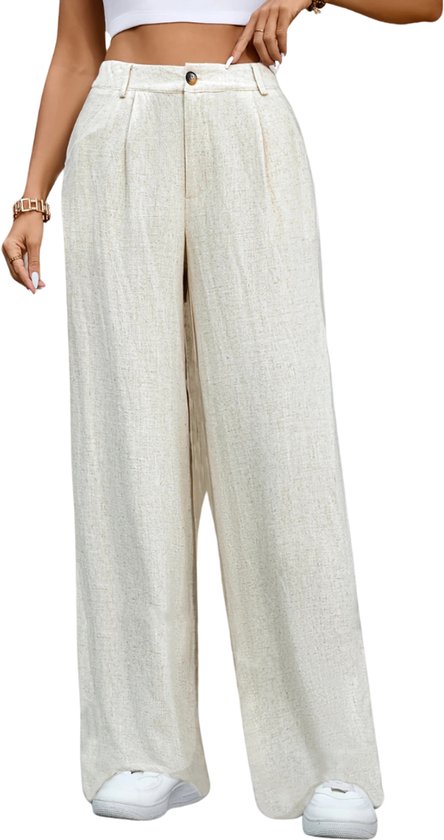 SHINEHUA Palazzo broek voor dames, zomerbroek, harembroek, strandbroek