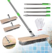 Jomdjmskes 2 Pcs Balai Métallique Avec Amovible Manche