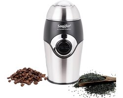 Sonifer SF-3507 Elektrische Koffiemolen – 200W – Roestvrij Staal | Compact & Krachtig