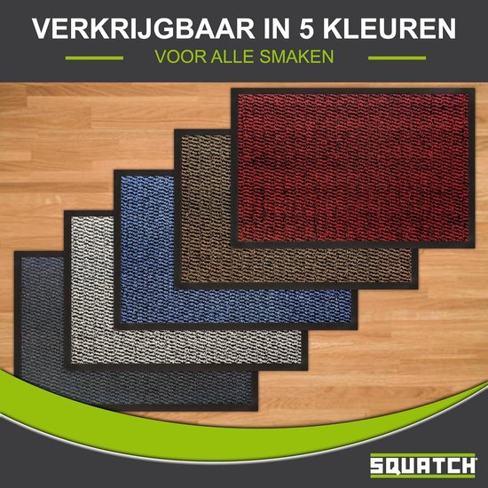 GadHome Deurmat Zwart 40x60 cm | entree deurmat waterdicht wasbaar slijtvast vuilvanger | Antislip deurmat voor vuilvanger voor voordeur, gang, entree, keuken, slaapkamer