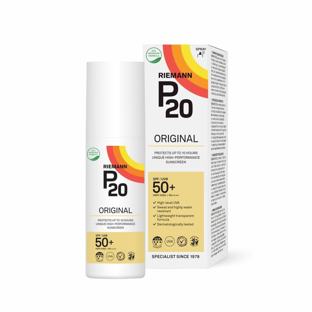 Goedkoopste 2x P20 Original SPF 50 Spray 85 ml