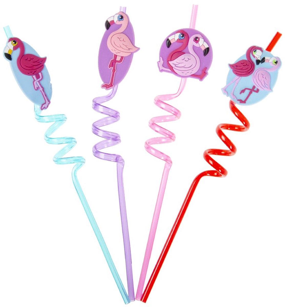 Duckiez Rietjes Flamingo - 4 stuks