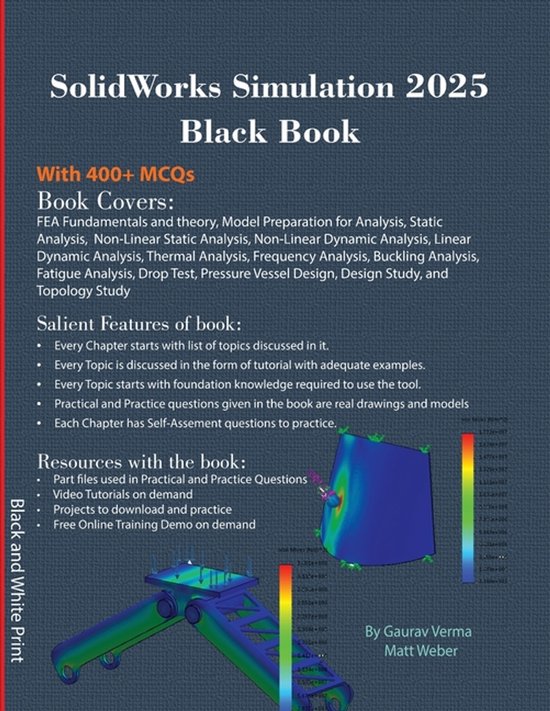 SolidWorks Simulation 2025 Black Book - cover