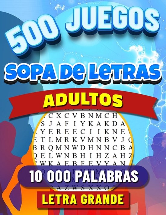 500 Sopa de Letras Adultos Letra Grande - cover