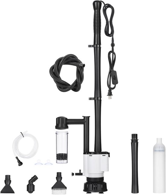 AQQA Aquariumstofzuiger, 8-in-1 upgrade, elektrische molmzuiger