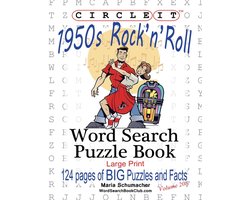 Circle It, 1950s Rock'n'Roll, Word Search, Puzzle Book