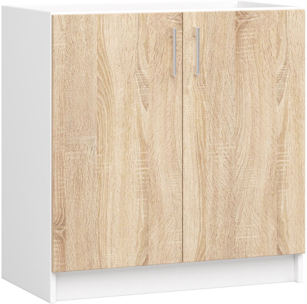 Onderkast voor Spoelbak LIMA S80 / Keukenkast modulaire / AKORD Furniture Factory / Wit - Sonoma Eik / 80 x 82 x 44,5 cm
