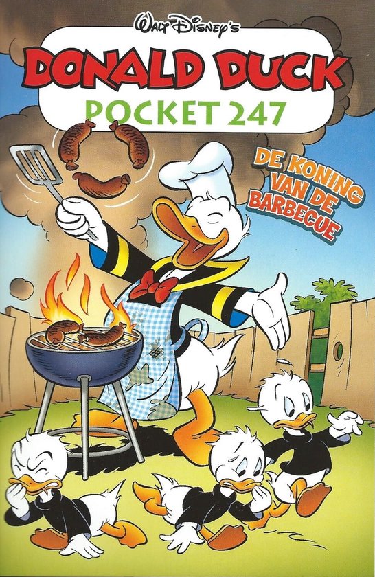 Omslag van Donald Duck Pocket 247 - De koning van de barbecue door Sanoma Media NL