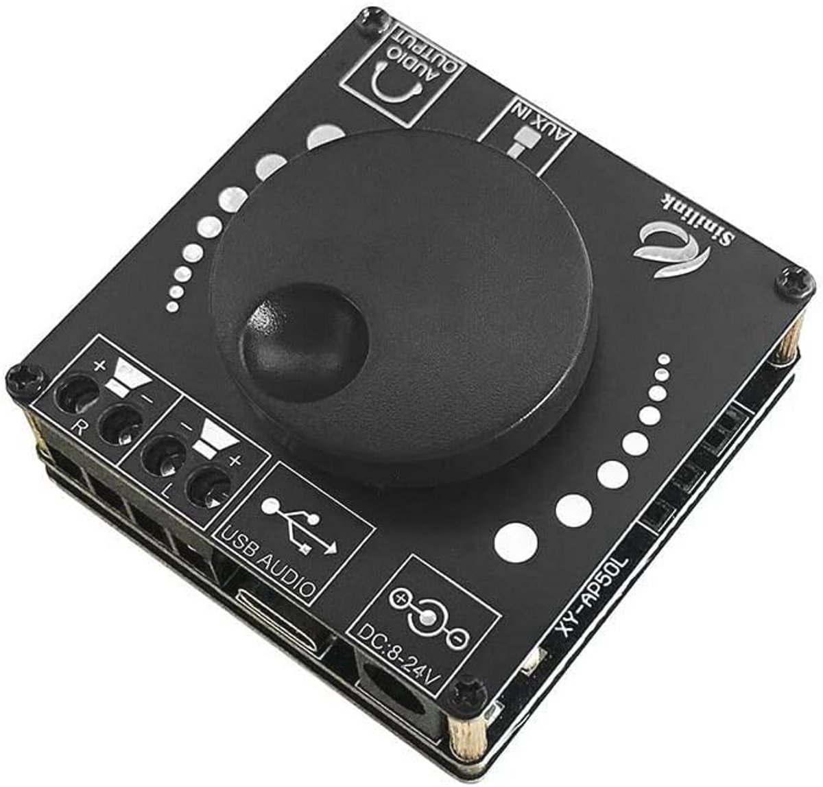Mini Bluetooth Draadloze Power Versterker Board - 50W x 2 Stereo Amplifier met 3.5mm AUX en USB
