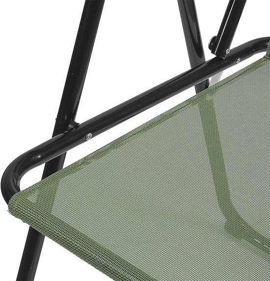 Home Deco Factory camping/strand stoel - aluminium - inklapbaar - groen - L45 x B54 x H84 cm - klapstoelen — afbeelding 2