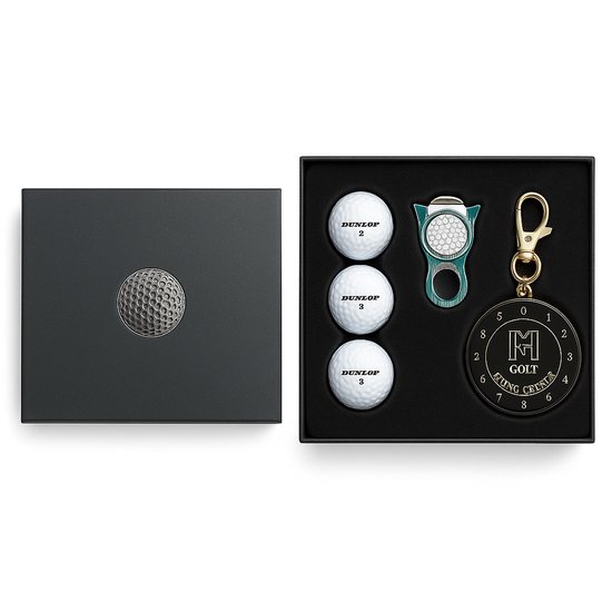Golfpresentjes - Golf cadeau set scoreteller - Cadeau voor golfer- Incl GRATIS stijlvolle zwarte cadeaubox verpakking - luxe golf box - exclusief Golfcadeau- golfballen- Golf accessoires - Pitchfork - Golftellerl -Golf sport - Golf training - Cadeau van Merkloos — afbeelding 3