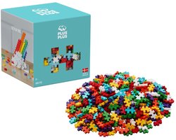 Plus-Plus Basic Regenboog 600 delige bouwset - 3976 - Bouwspeelgoed - Constructiespeelgoed - Set met bouwstenen - Vanaf 5 jaar