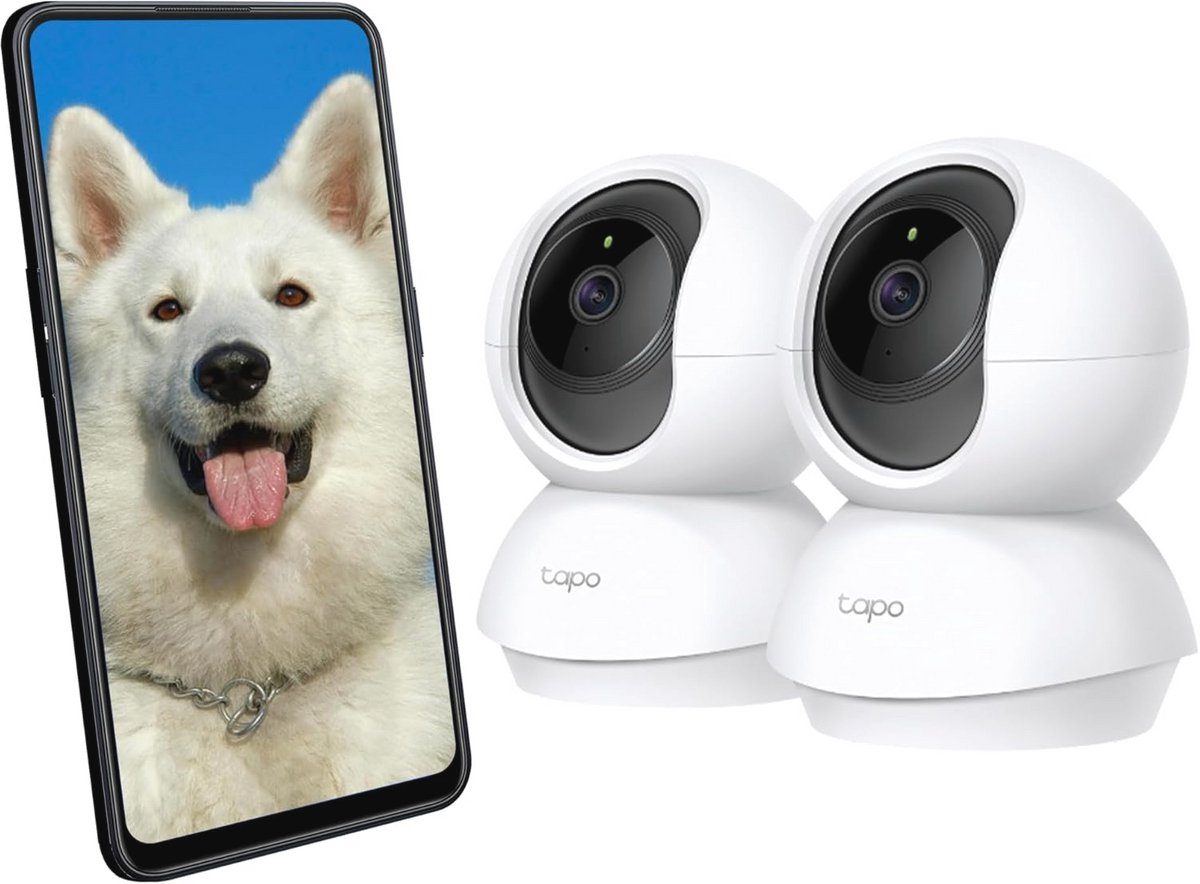 360° Bewakingscamera voor Binnen met 1080p en Nachtzicht - Slimme Beveiliging voor Baby's en Huisdieren