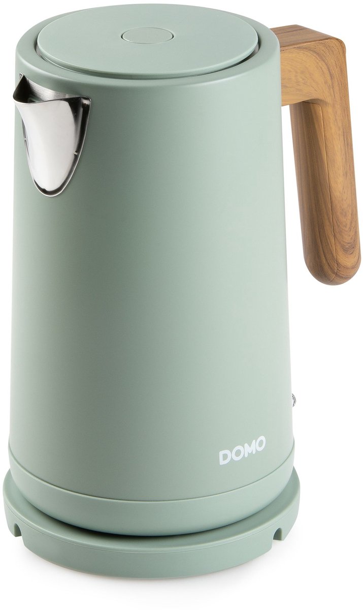 DOMO DO9282WK Waterkoker 'Wood You' - 1,7 L - mat groen