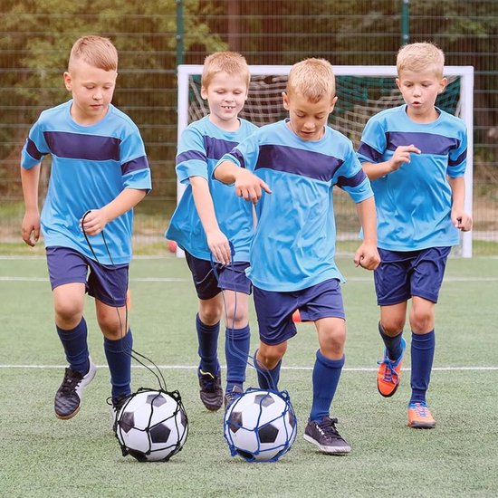 Entraîneur Solo Football Mains Libres Avec Corde Élastique - Améliorez Vos Compétences Pour Ballons Taille 3-4-5
