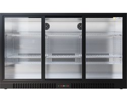 Cubo Barkoelkast 293L - 3 Schuifdeuren van glas met laag profiel - Afsluitbaar - CS-320SC-EE- Frigo
