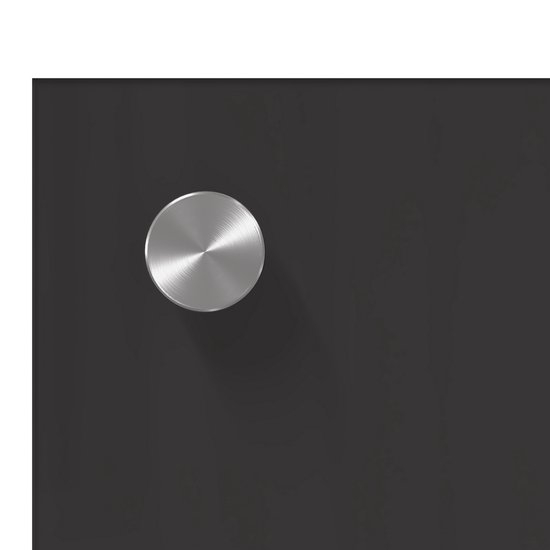 vidaXL - Cuisine - Dosseret - Gris foncé - 110 x 40 x 0,6 cm - Verre Glas