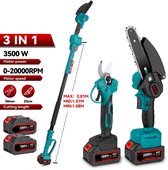 Bol.com 2-in-1 Snoeigereedschap - Accu Kettingzaag - Telescopische Zaag - 3500W - Lichtgewicht - Tuingereedschap - Draadloze - Z... aanbieding