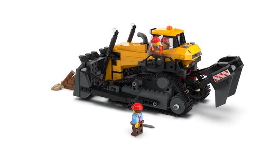 LEGO® City Gele Bulldozer, Bouwplaatsvoertuig - 60466