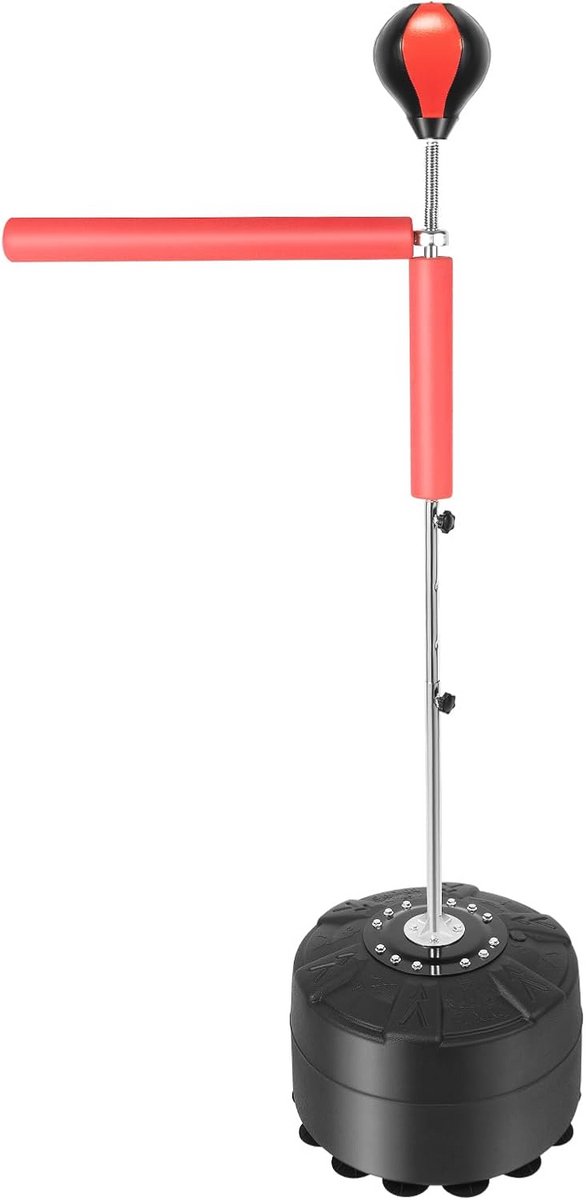 Bokslamp Boksbal - Verstelbare Staande Bokszak voor Training - Hoogte 120-190 cm - Vrijstaand voor Tieners en Volwassenen
