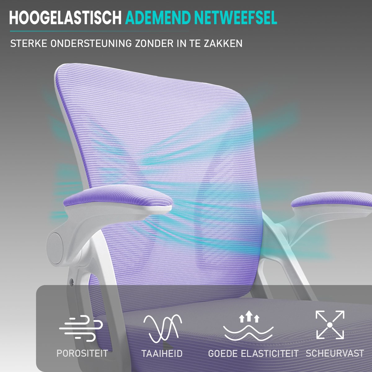 Milacyee Ergonomische Bureaustoel met (EAN: ...6648) - afbeelding 3