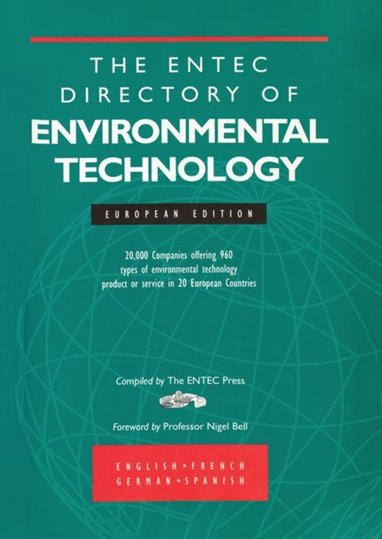 Entec Directory Of Environmental Technology European Edition - cover