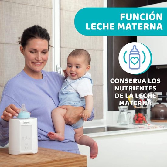 Zandarix Draagbare flessenwarmer voor reizen en babyvoedingsproducten met drie programma's en automatische uitschakeling - Wit- 14 x 14 x 17,5 cm; 820 gram — afbeelding 5