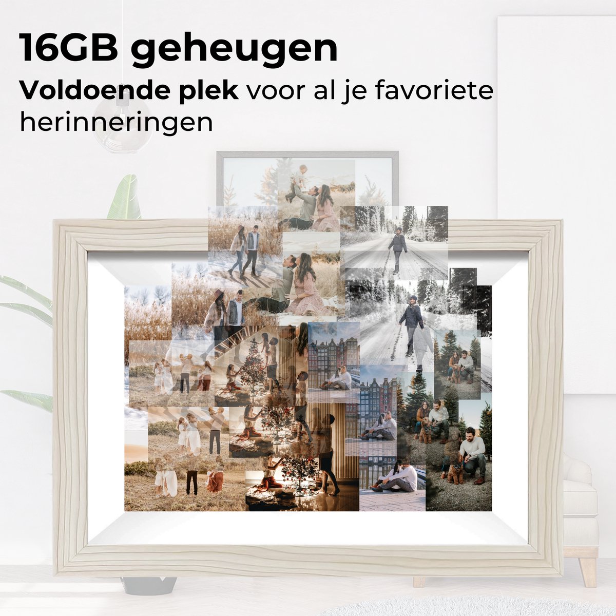Naevy Digitale Fotolijst 10.1 inch – Digitaal Fotolijstje – HD Display – Met WiFi Verbinding & Touchscreen – Frameo App – 16 GB Intern Geheugen — cadeau in Wonen & Interieur - foto 8