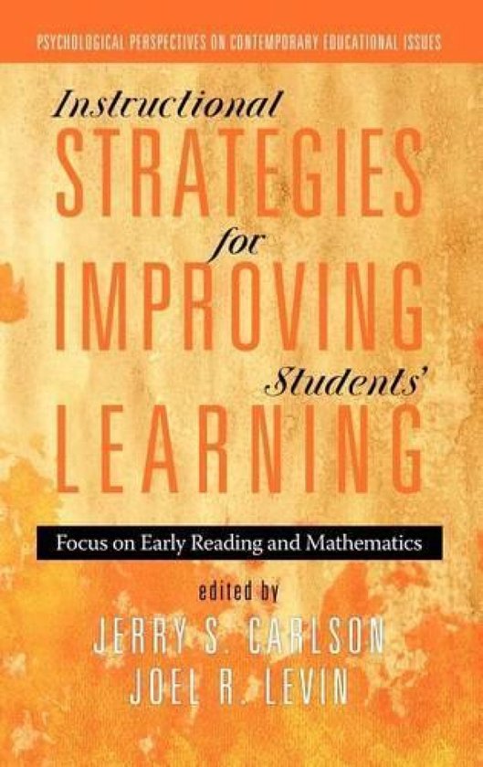 Instructional Strategies for Improving Students' Learning - cover