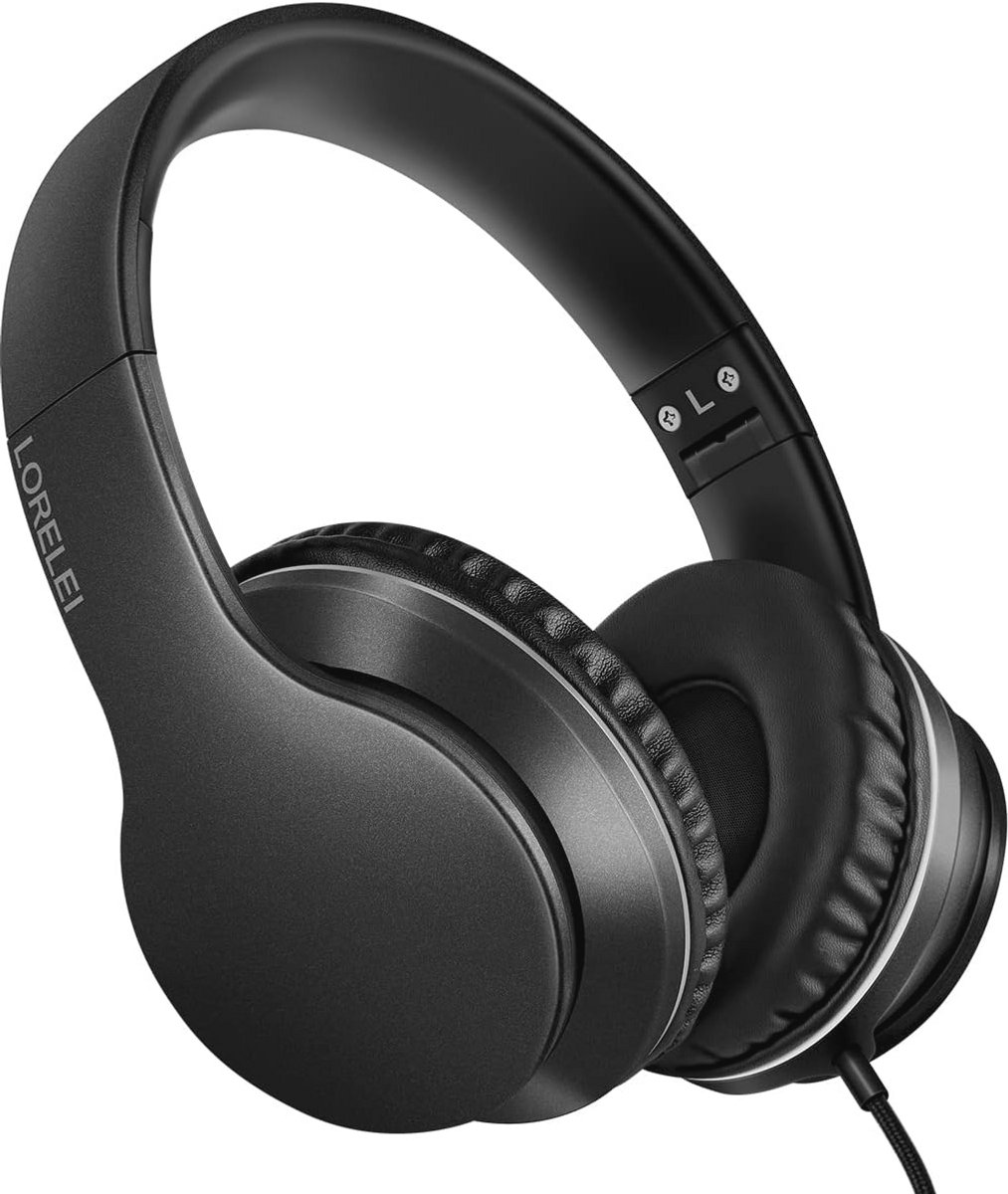 Over-ear hoofdtelefoon met microfoon - Lichtgewicht en opvouwbaar design - Ideaal voor smartphone en tablet