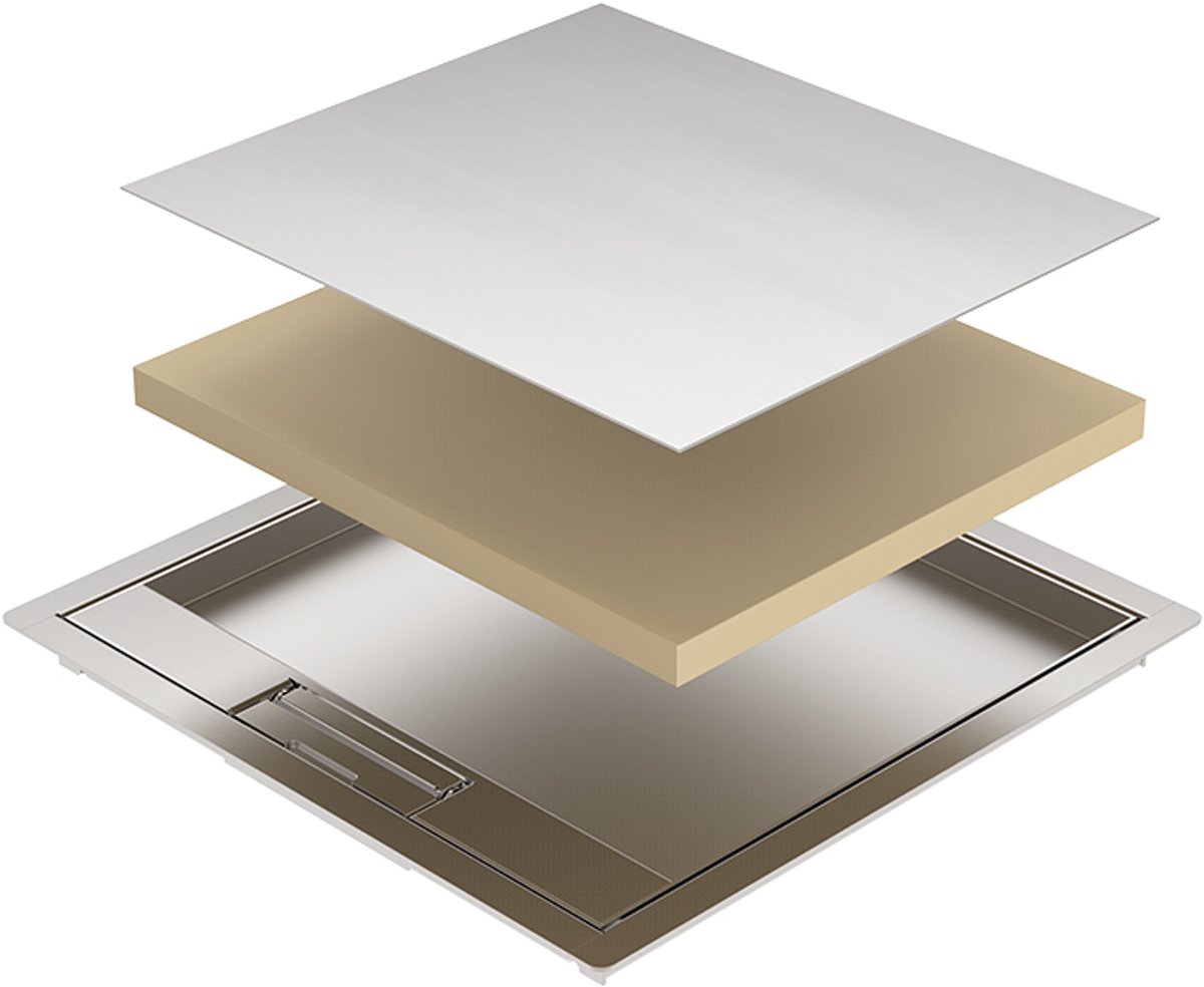HPL 700.0012-9 HPL RVS OPVULSET/TOPLAAG RVS