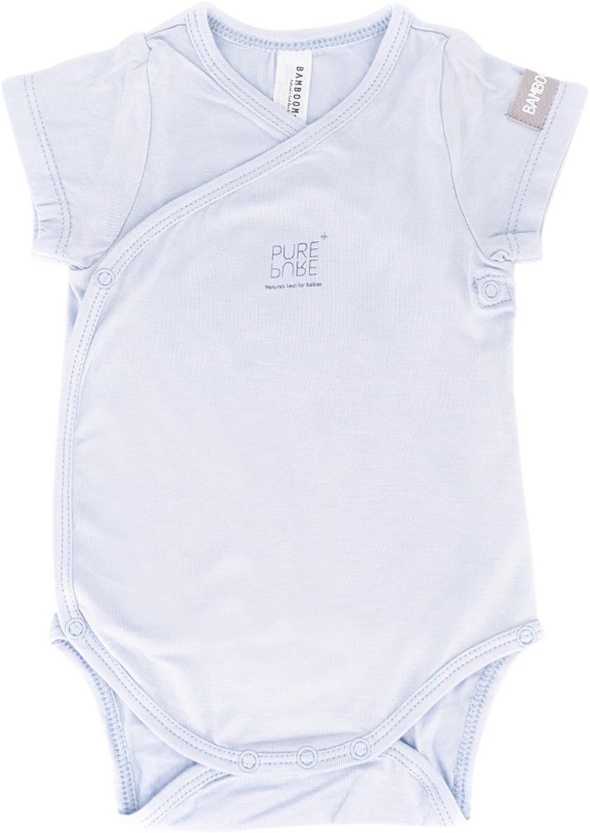 Bamboom Overslag Romper - Blauw - 1 Mnd